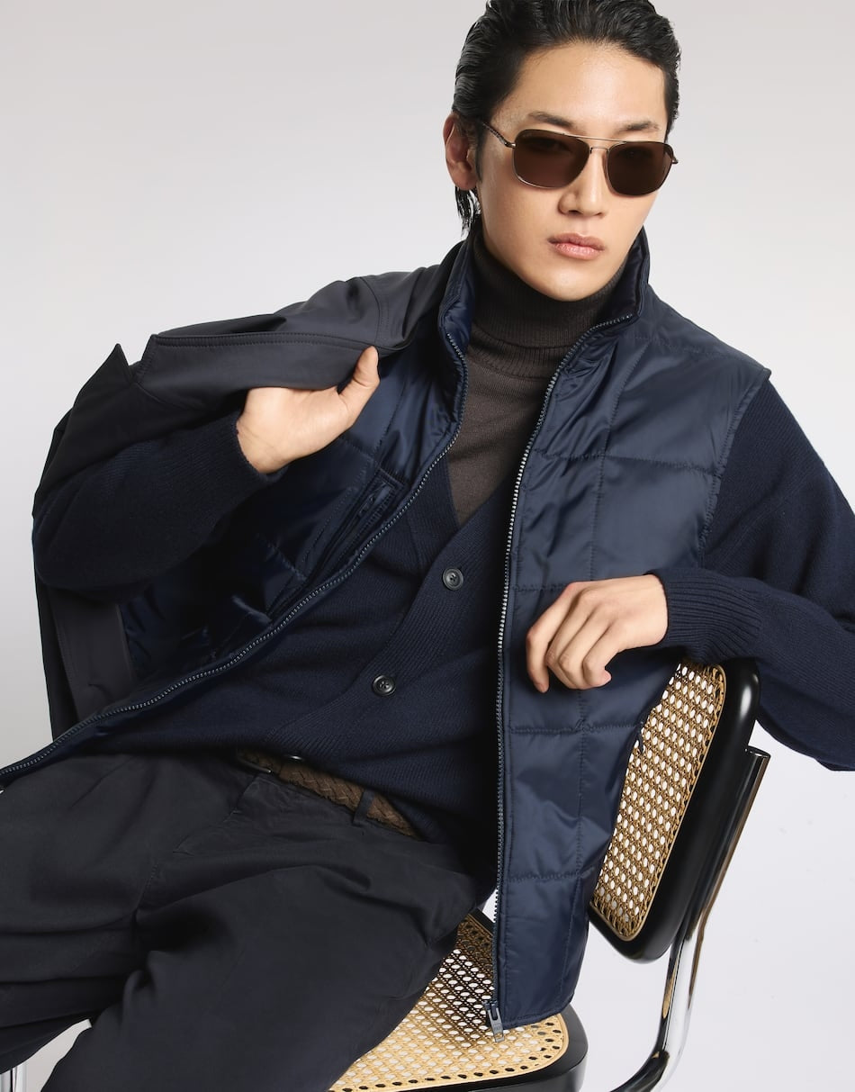 Driving Coat Double in gabardine tecnico NAM53530500XL BU807 FAY 