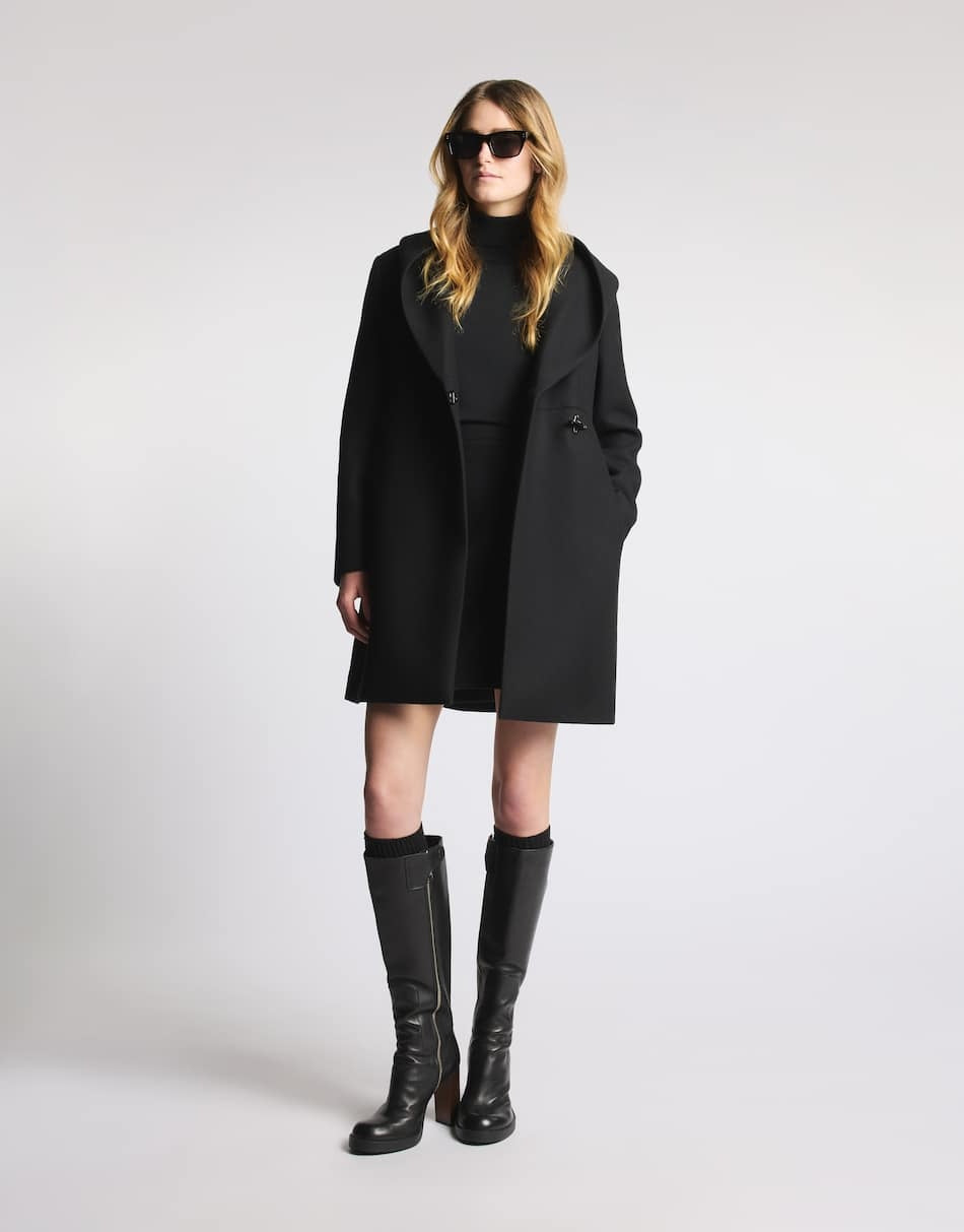 Cappotto in panno garzato di lana e cashmere<BR/> NAW54533110YM VB999 FAY 