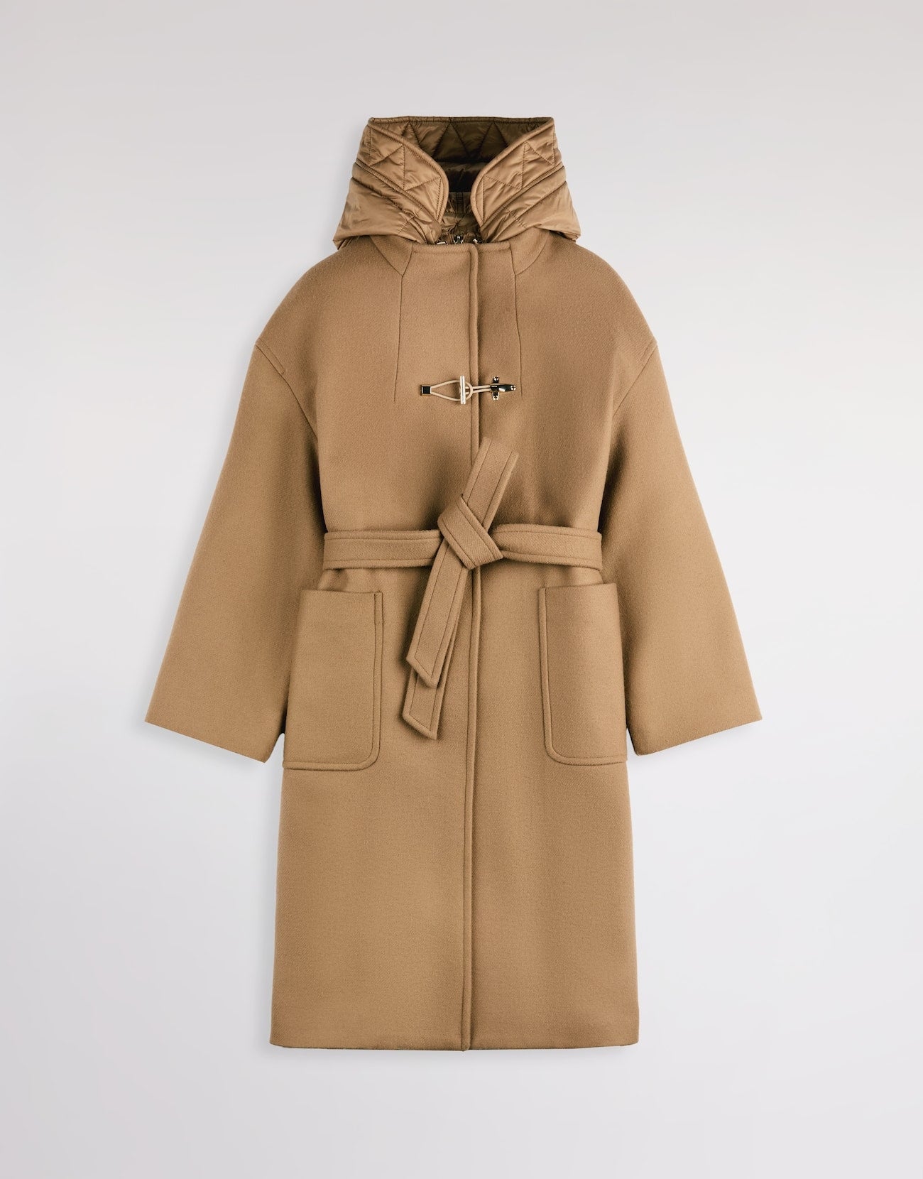 Toggle Coat in panno di lana e cashmere<BR/> NAW59533530YM VC809 FAY 