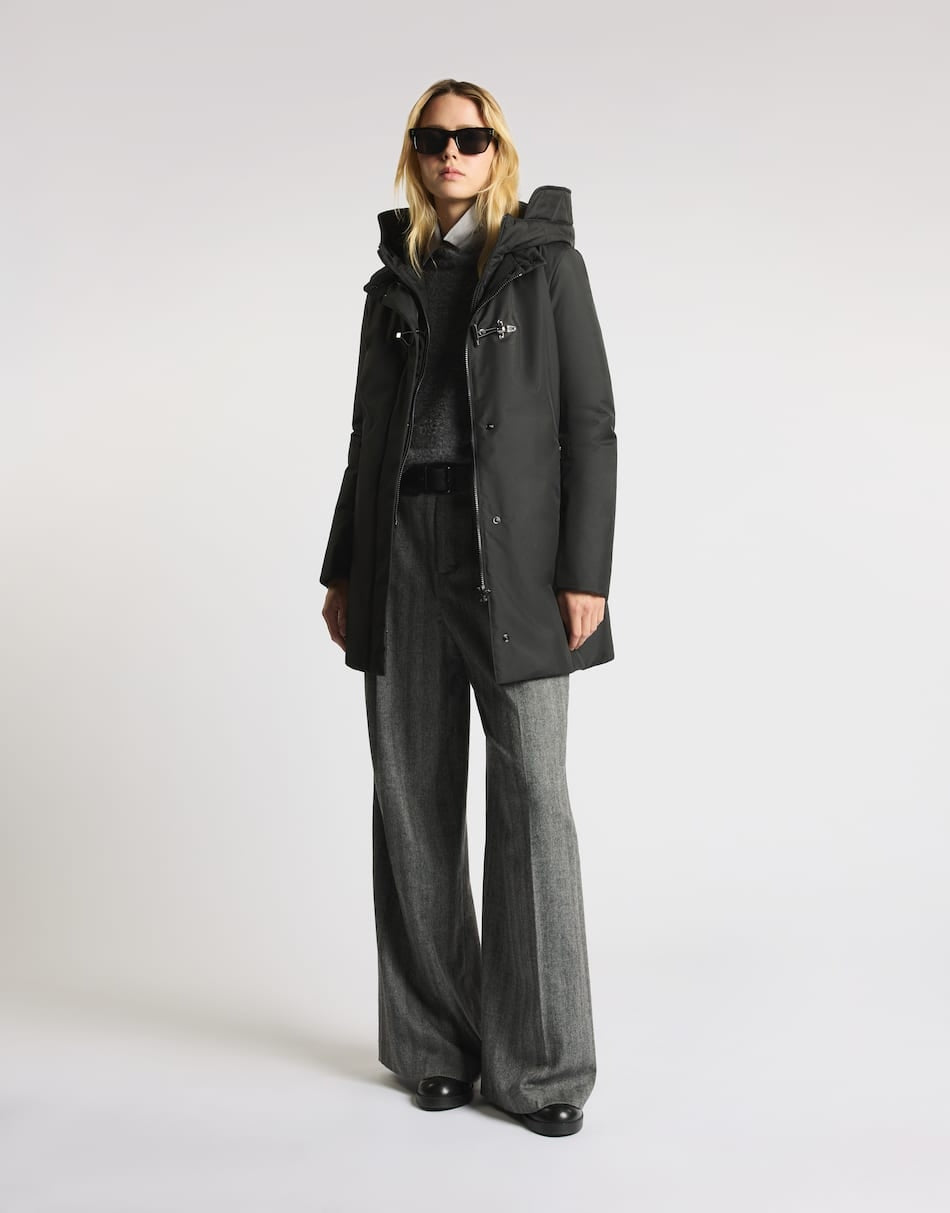 Toggle Coat in gabardine tecnico<BR/> NAW59533830ZX EB999 FAY 