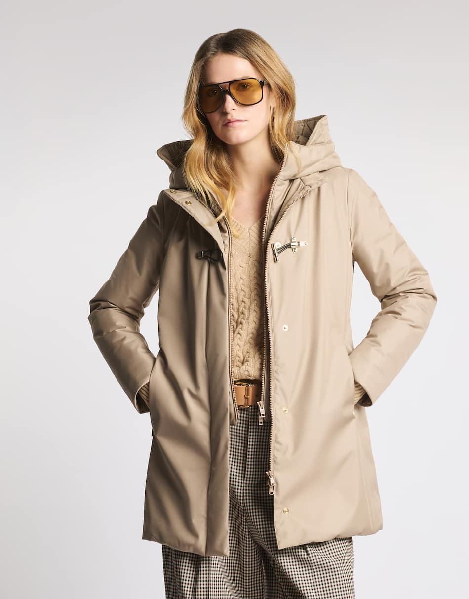 Toggle Coat in gabardine tecnico<BR/> NAW59533830ZX EC602 FAY 