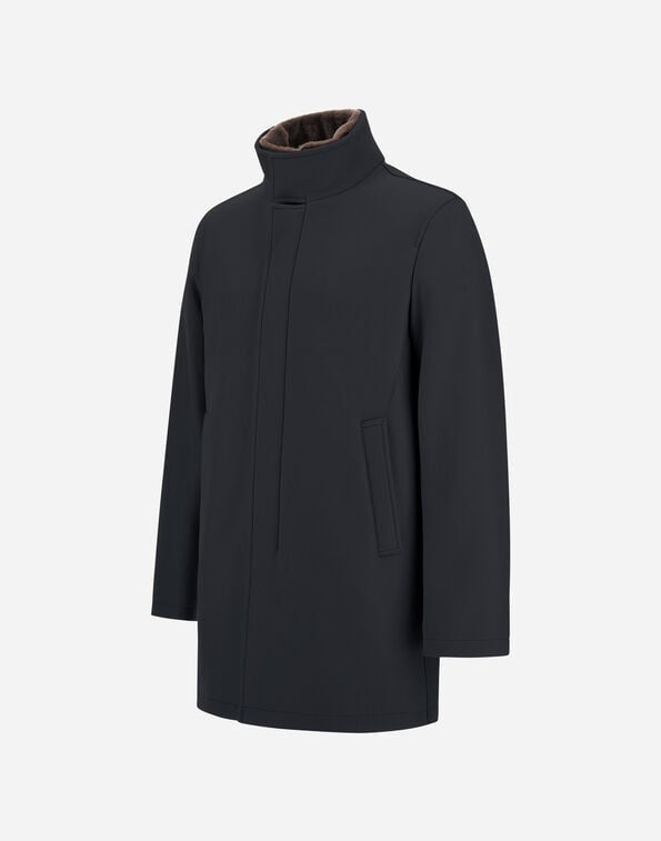 CAPPOTTO IN ECOWOOL E LIGHT FAUX FUR<BR/> CA000214U33344 9200 HERNO 