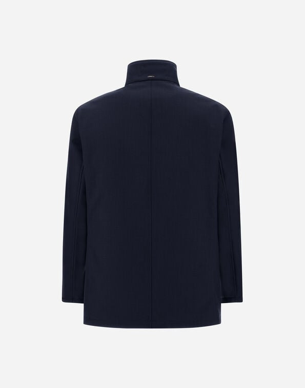 CAPPOTTO IN TWILL MELANGE E SUEDE EFFECT CA000230U12730 9250 HERNO 