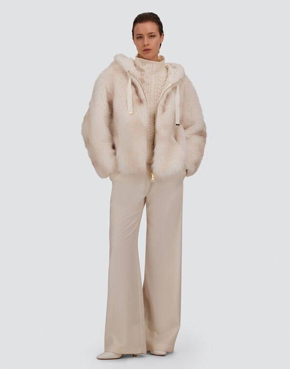 GIACCA IN TOCCO PELLICCIA EFFETTO LINCE GI000422D12920 1200 HERNO 