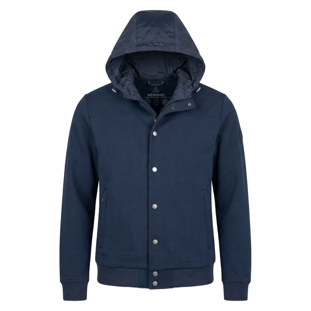 BOMBER PETT. CAPPUCCIO INTERLOCK BLUE<BR/> HE2420005 BLUE HESKIMO 
