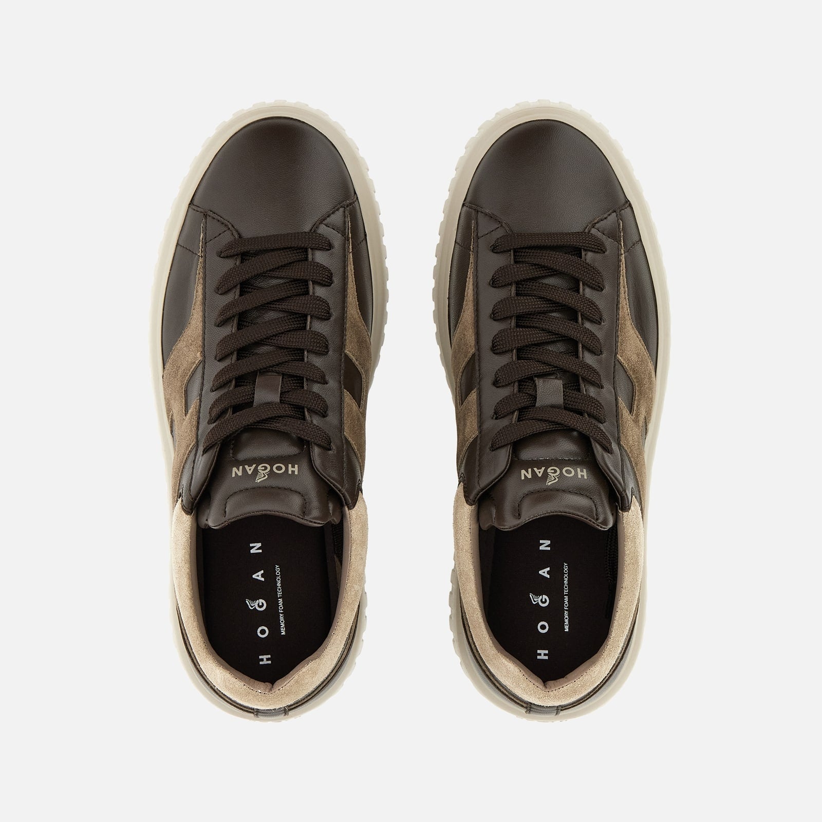 Sneakers Hogan H-Stripes<BR/>Marrone<BR/> HXM6450FE91N1 M760Y HOGAN 