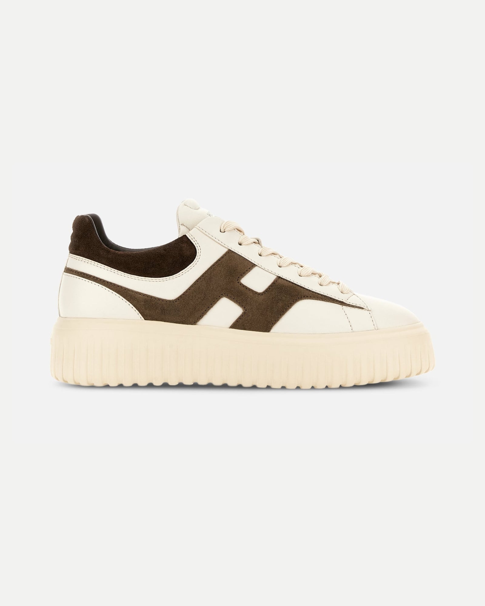 Sneakers Hogan H-Stripes<BR/>Avorio Marrone HXM6450FE91N1 M762F HOGAN 