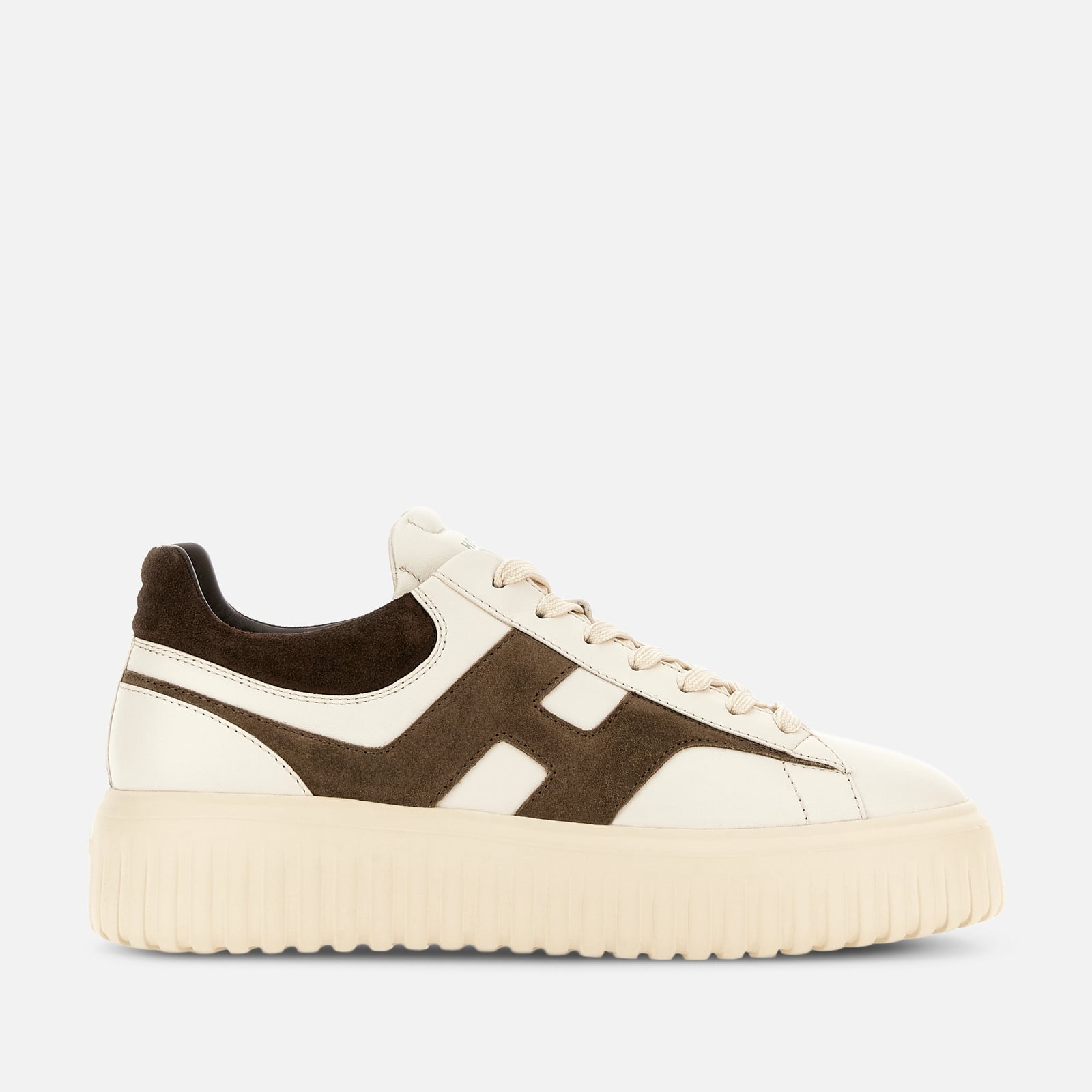 Sneakers Hogan H-Stripes<BR/>Avorio Marrone HXM6450FE91N1 M762F HOGAN 
