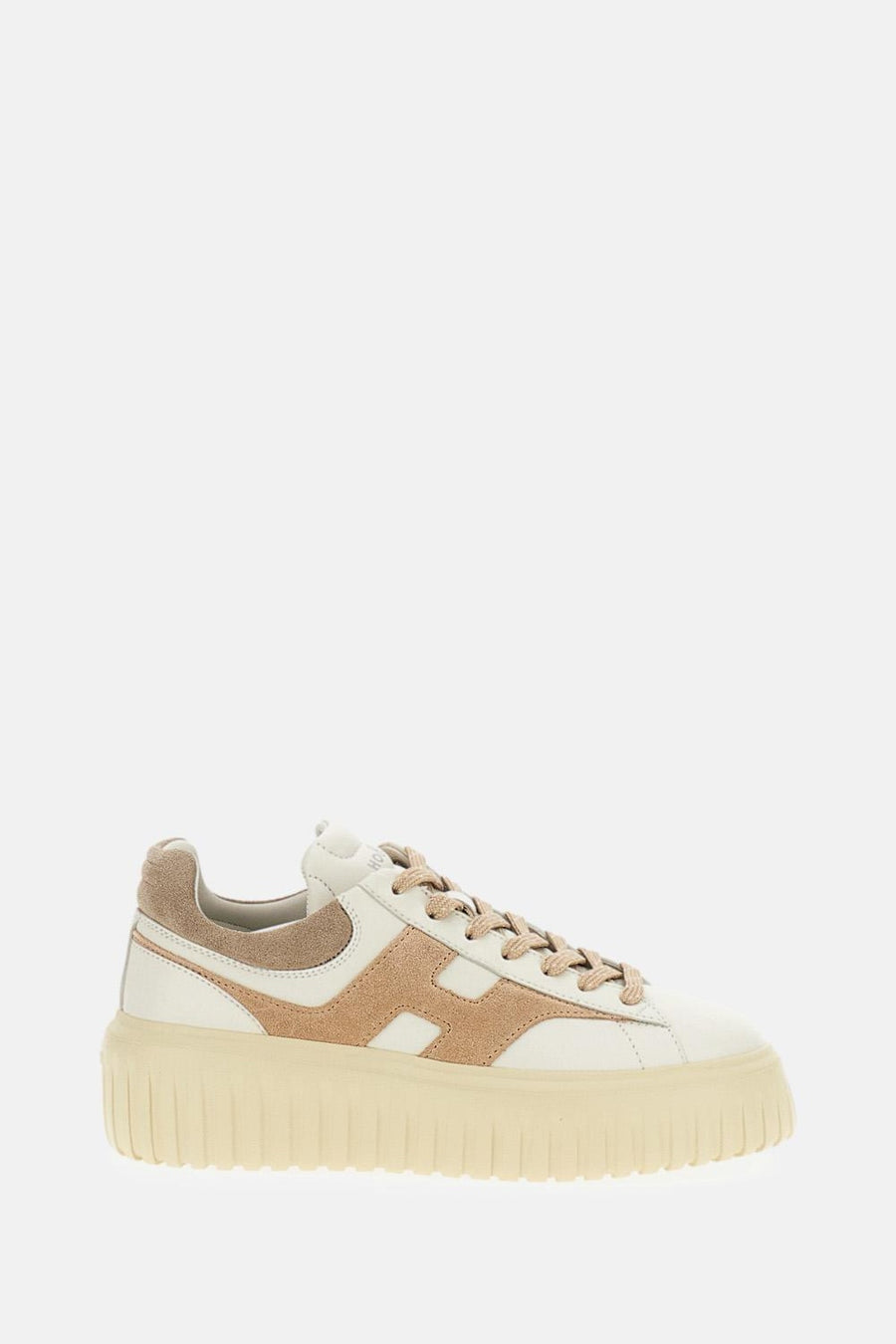 Sneakers Hogan H-Stripes<BR/>Avorio Beige Marrone HXW6450FE91N1 M0R16 HOGAN 