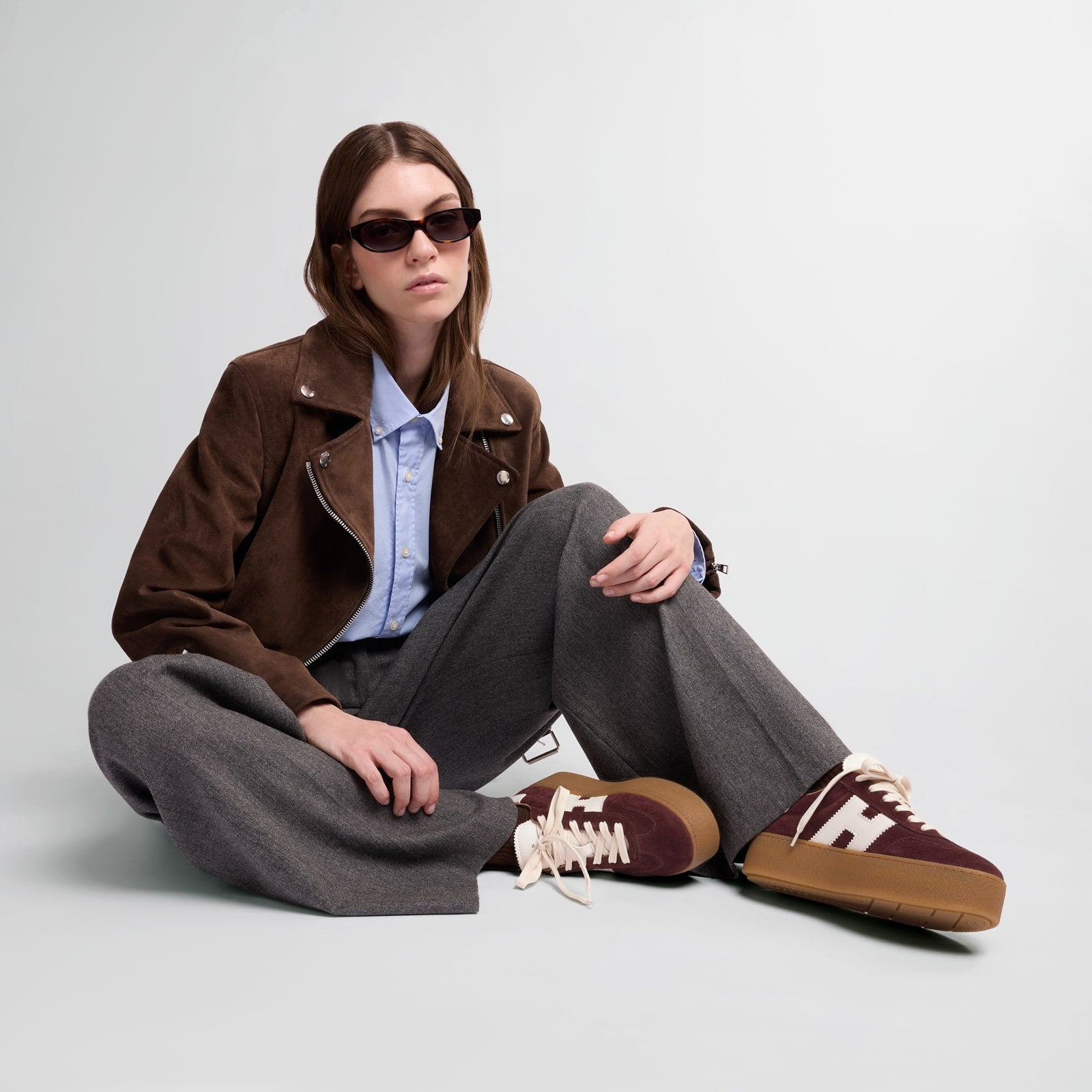 Sneakers Hogan Cool<BR/>Bordeaux HXW6980FB60UL 60UUJ HOGAN 