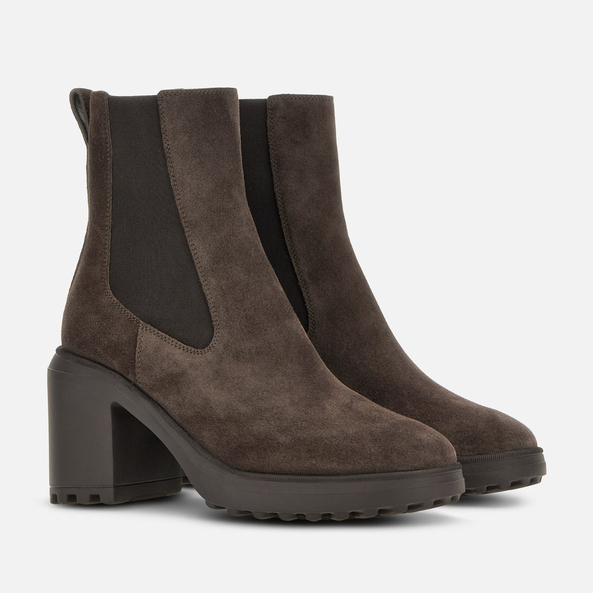 Hogan- Chelsea Boots Hogan H724<BR/>Marrone HXW7240GF60HG 0S808 HOGAN 