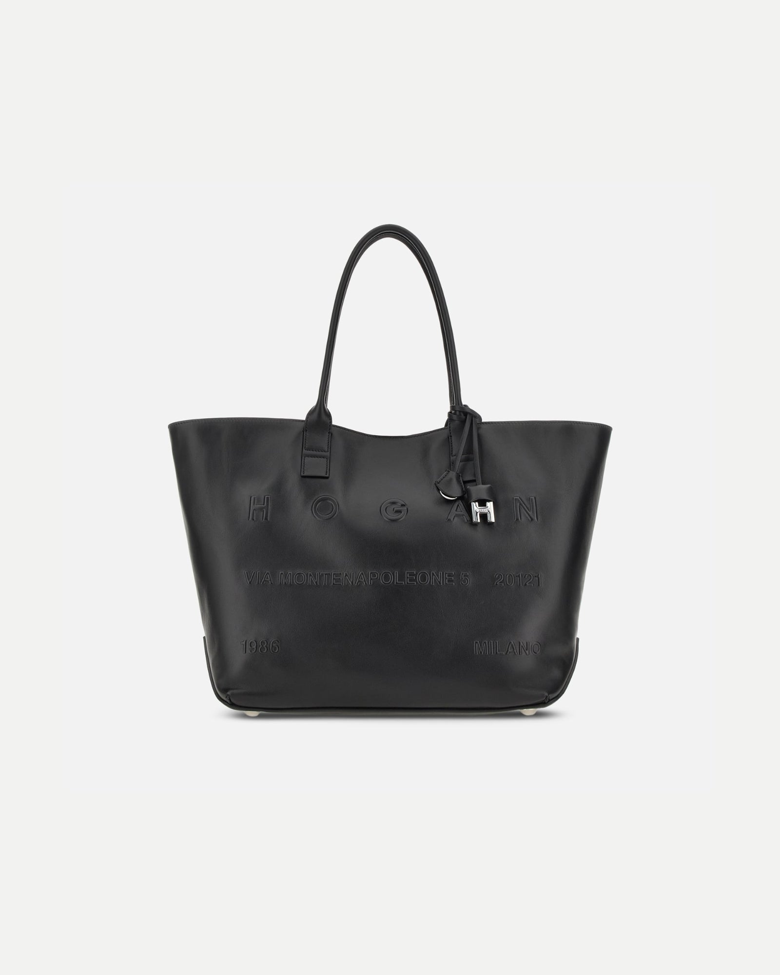 Borsa Shopping Hogan Address Media<BR/>Nero KBW01TA3300TZ PB999 HOGAN 