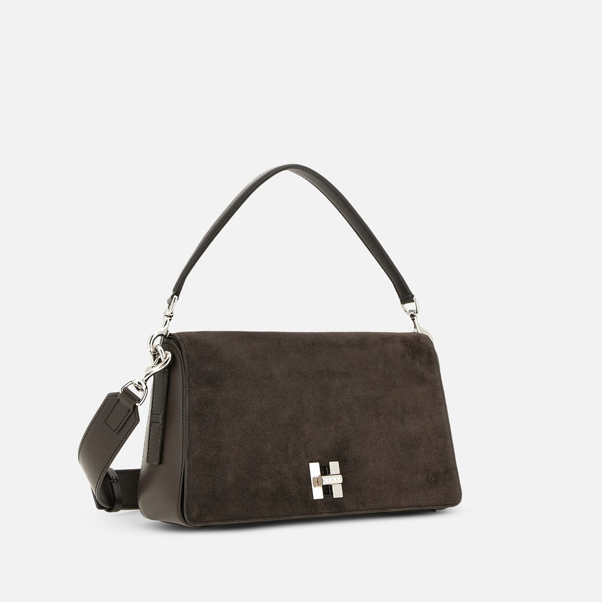 Hogan- Borsa Flap Hogan H-Turn<BR/>Marrone KBW01YI0200UG MS808 HOGAN 