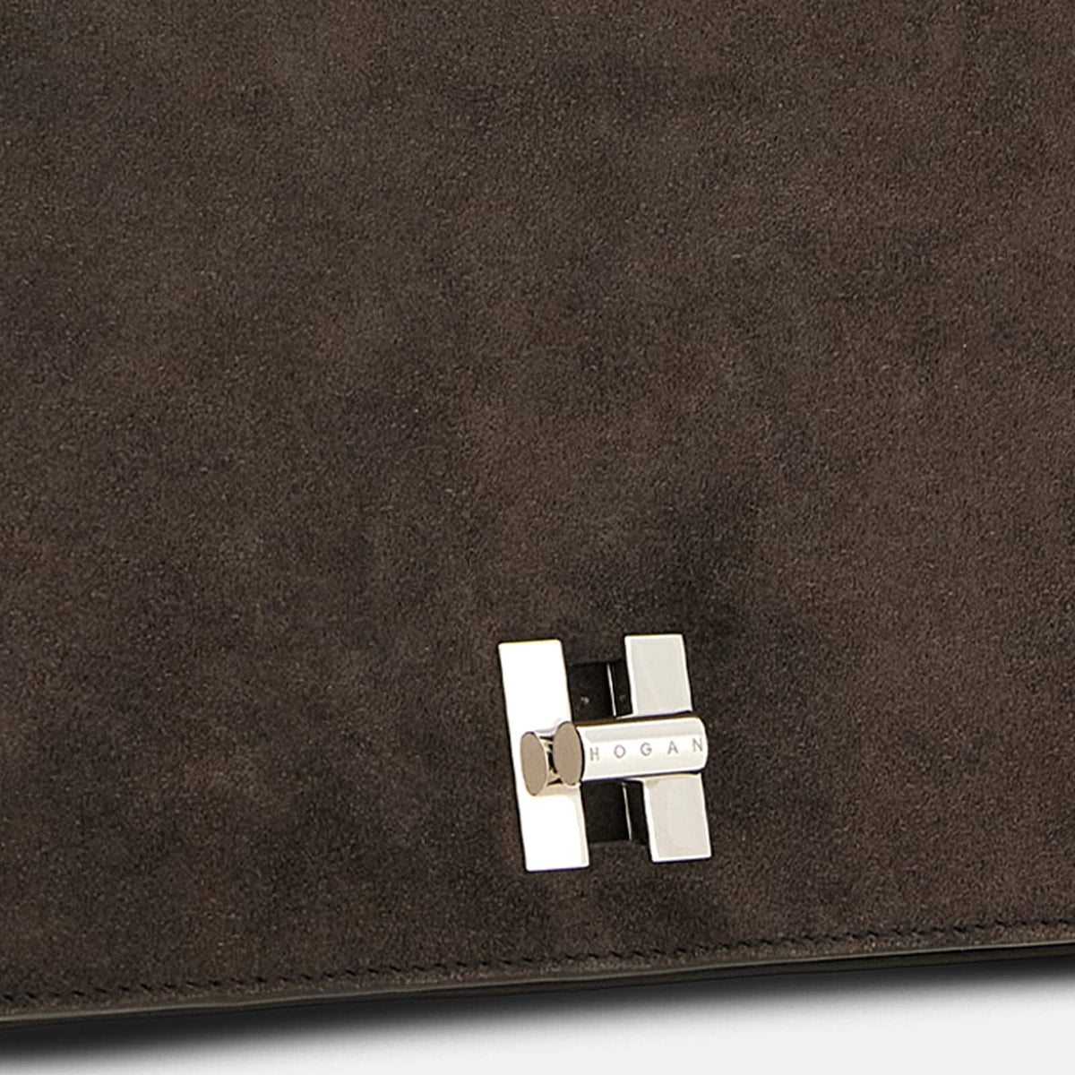 Hogan- Borsa Flap Hogan H-Turn<BR/>Marrone KBW01YI0200UG MS808 HOGAN 