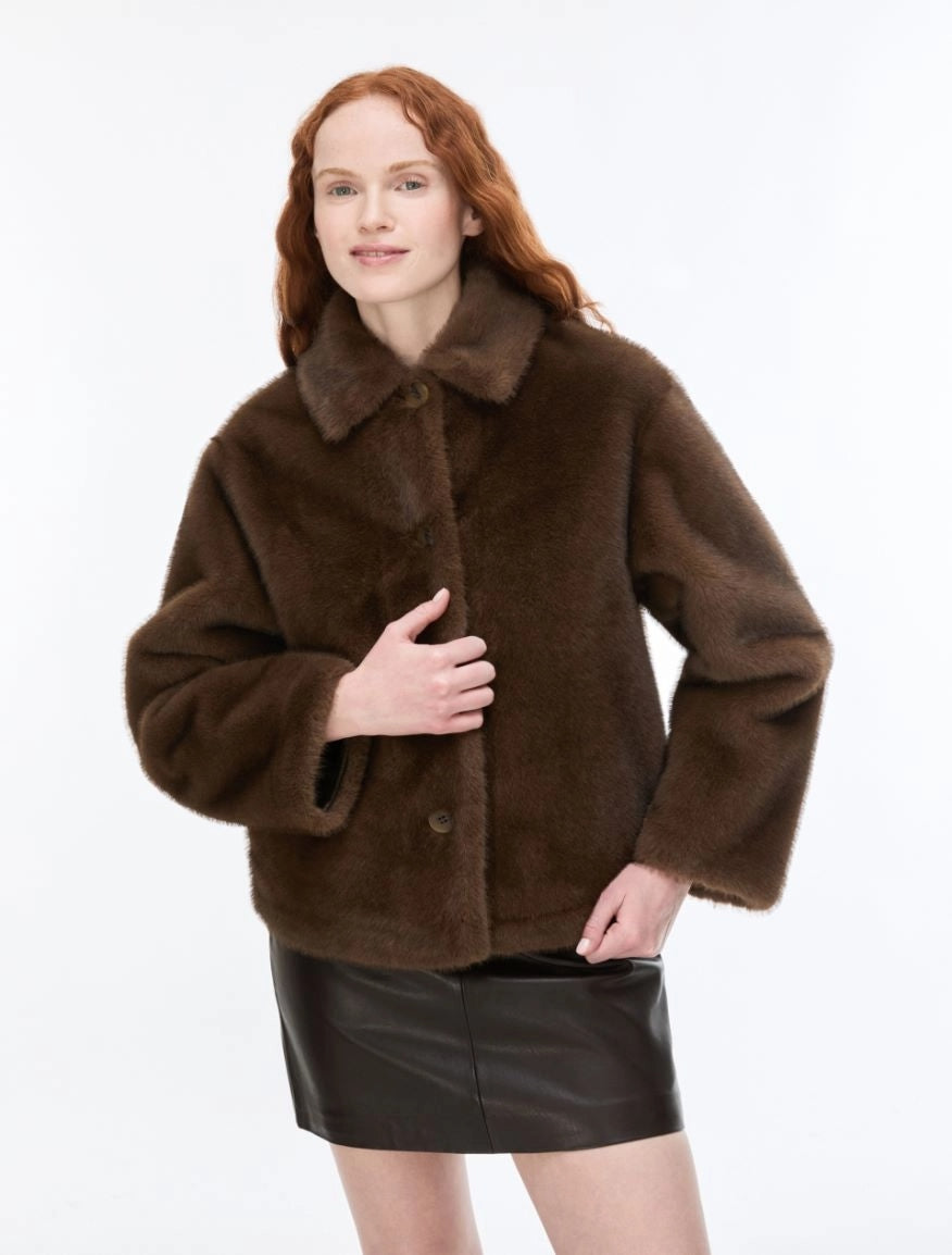 GIACCA MORBIDA<BR/>Marrone IBLCECINA 001 IBLUES 