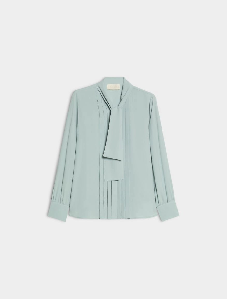 CAMICIA IN MISTO SETA<BR/>Verde Acqua IBLCLASSE 006 IBLUES 