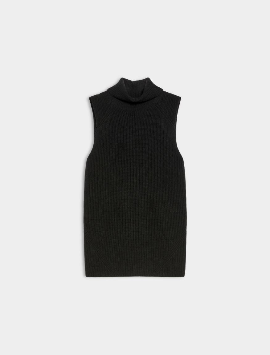 GILET IN MISTO CASHMERE<BR/>Nero IBLFANALE 012 IBLUES 