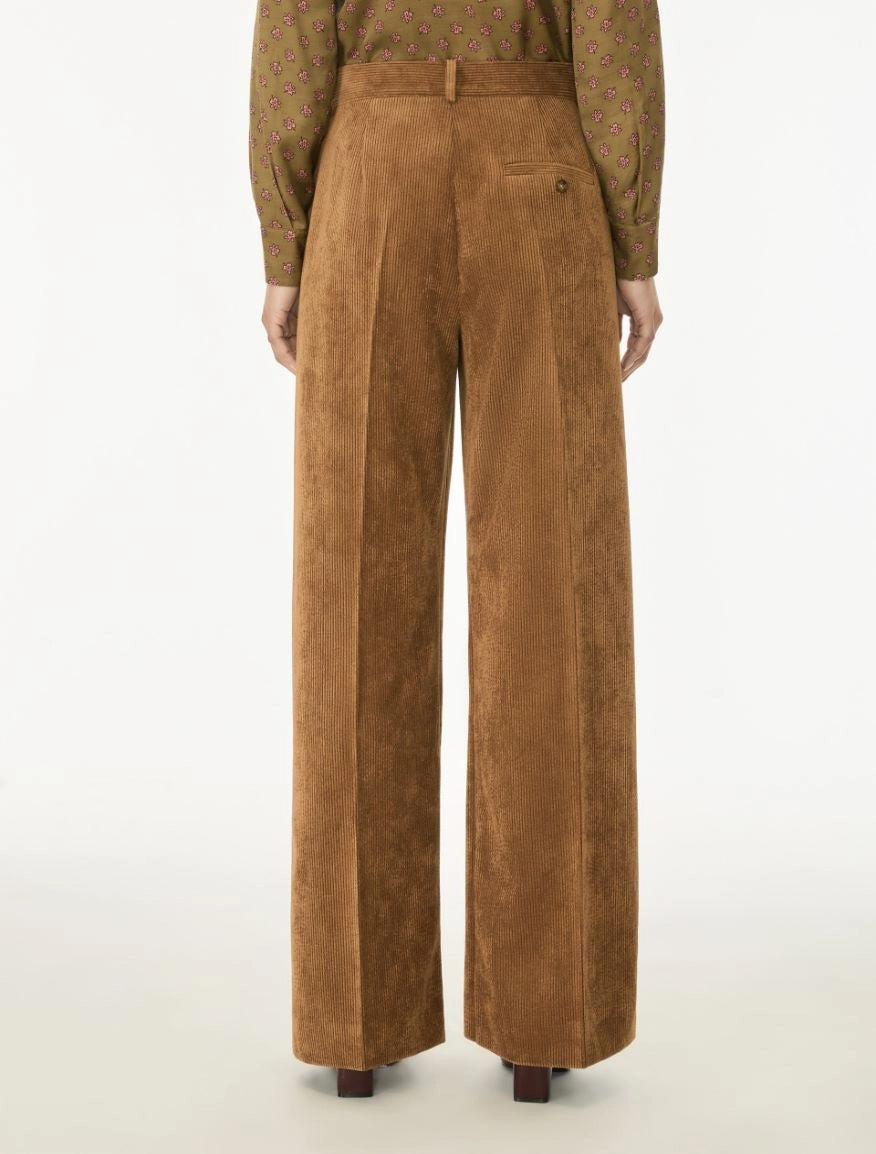 PANTALONI IN VELLUTO<BR/>Nocciola IBLFANFARA 004 IBLUES 