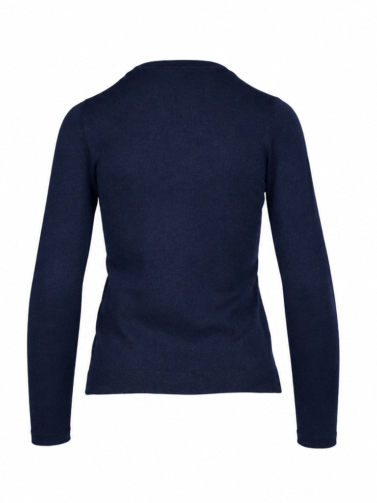 FW25-26 Maglia tinta unita "Felino" IBLFELINO1 008 IBLUES 
