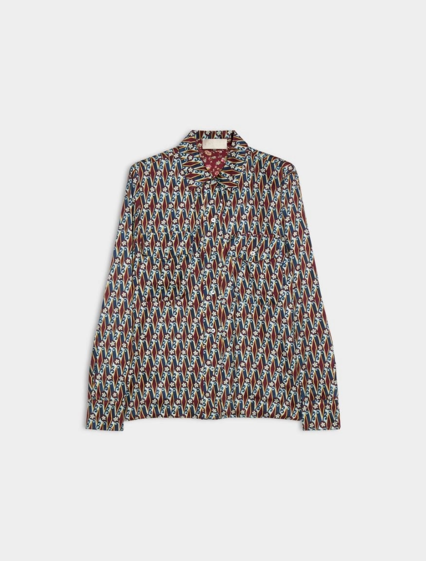 CAMICIA REVERSIBILE<BR/>Verde Acqua IBLICONICO 005 IBLUES 