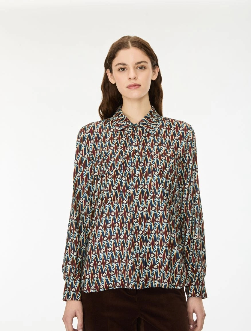 CAMICIA REVERSIBILE<BR/>Verde Acqua IBLICONICO 005 IBLUES 