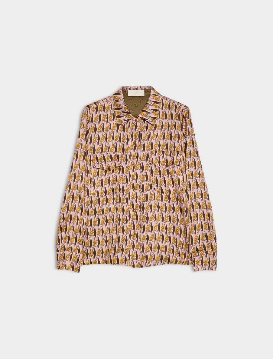 CAMICIA REVERSIBILE<BR/>Rosa Pastello IBLICONICO 006 IBLUES 