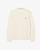 Maglione a girocollo in lana cardata