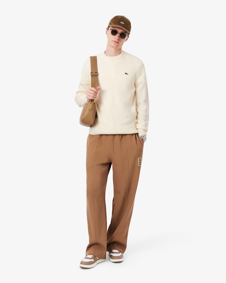 Maglione a girocollo in lana cardata<BR/><BR/> AH2916 XFJ LACOSTE 