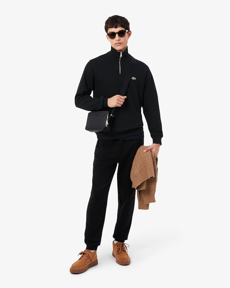 Felpa interlock a collo alto con zip<BR/><BR/> SH1927 031 LACOSTE 