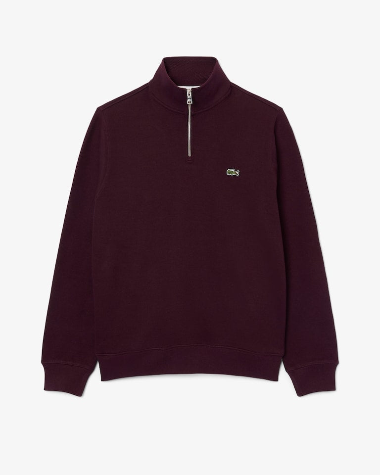 Felpa interlock a collo alto con zip<BR/><BR/> SH1927 3KE LACOSTE 