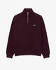 Felpa interlock a collo alto con zip