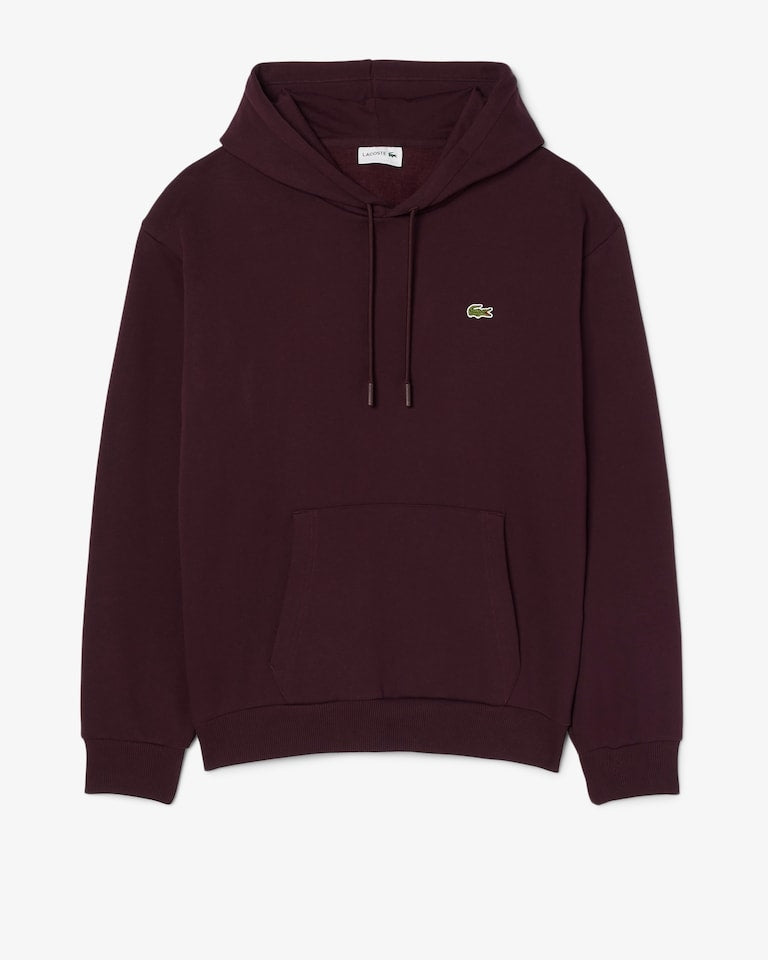 Felpa con cappuccio in tessuto felpato<BR/> SH8863 3KE LACOSTE 