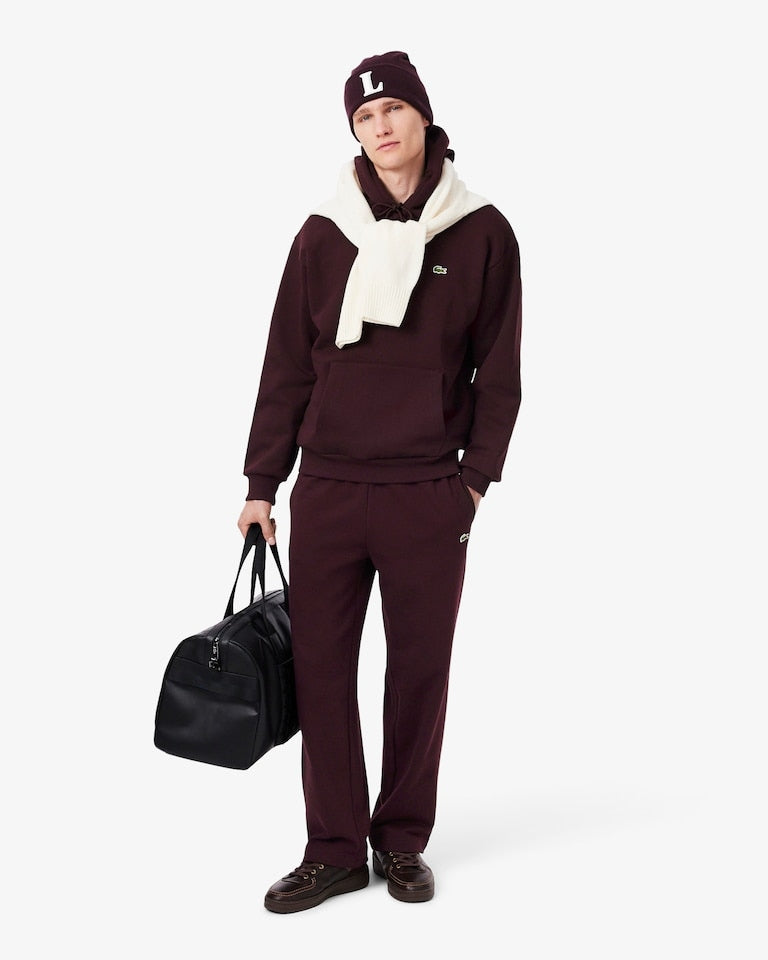 Felpa con cappuccio in tessuto felpato<BR/> SH8863 3KE LACOSTE 