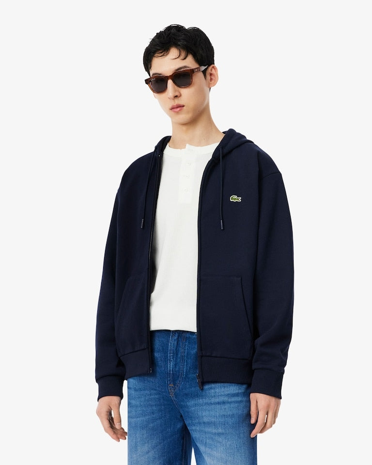 Felpa con cappuccio in tessuto felpato<BR/> SH8864 166 LACOSTE 