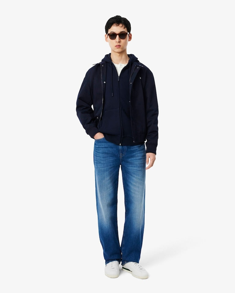 Felpa con cappuccio in tessuto felpato<BR/> SH8864 166 LACOSTE 