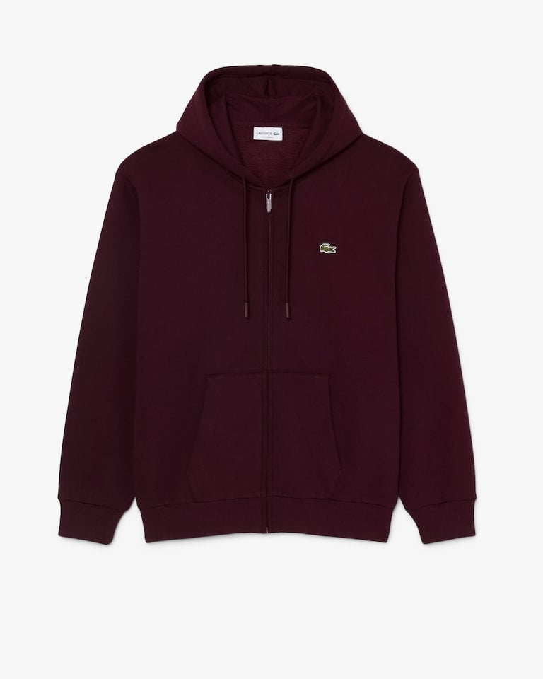 Felpa con cappuccio in tessuto felpato<BR/> SH8864 3KE LACOSTE 