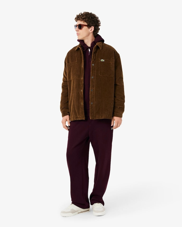 Felpa con cappuccio in tessuto felpato<BR/> SH8864 3KE LACOSTE 