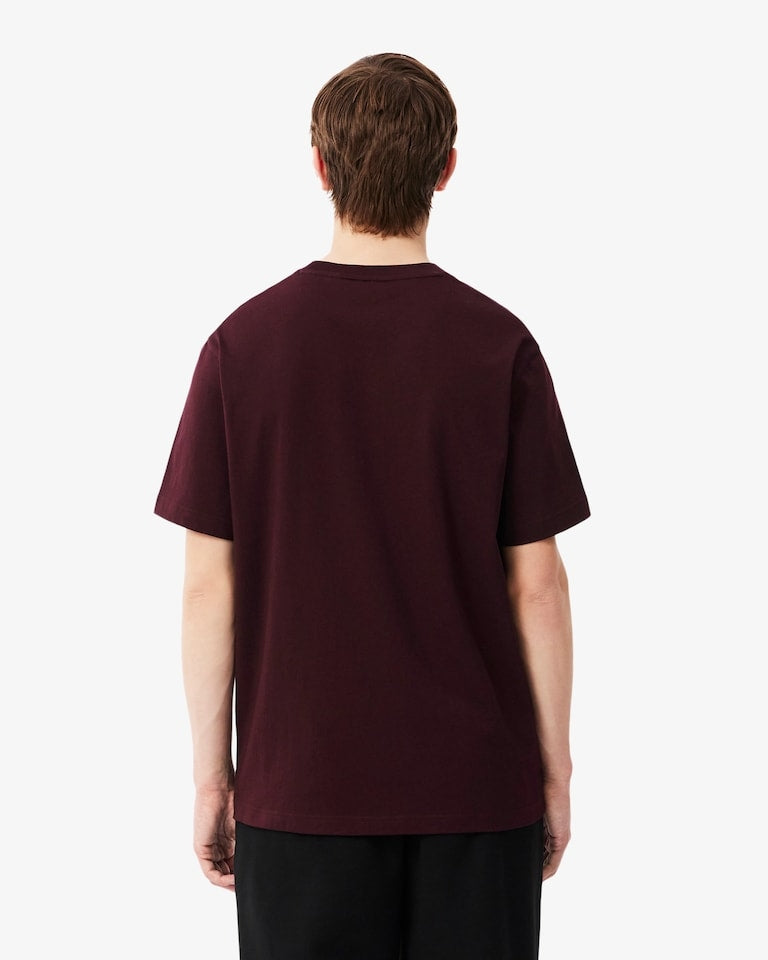 T-shirt in cotone<BR/><BR/> TH7318 3KE LACOSTE 