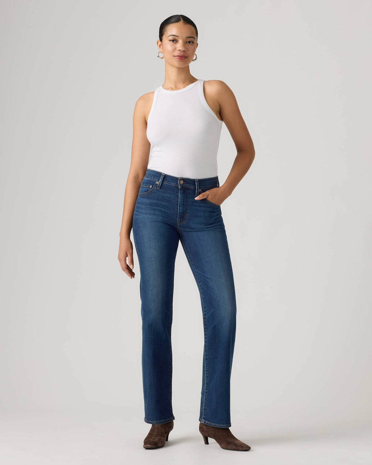 Jeans 723 straight a vita alta 008SY 0002 LEVI'S 