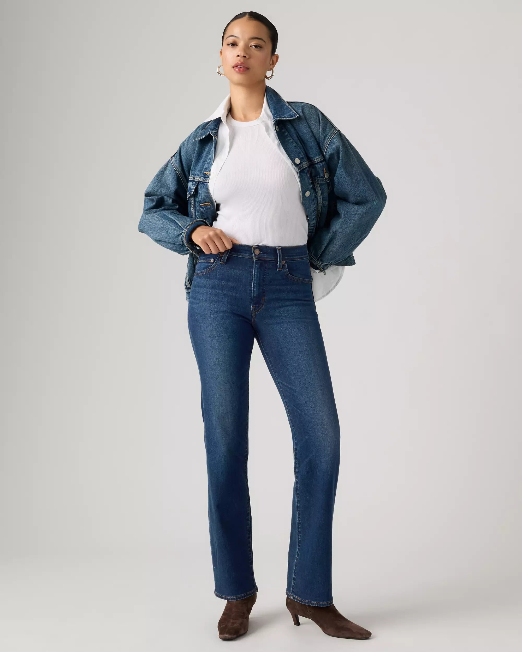 Jeans 723 straight a vita alta 008SY 0002 LEVI'S 