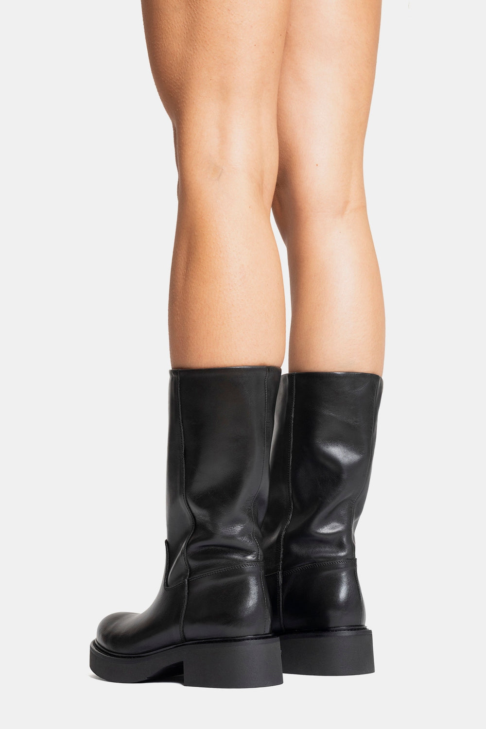 Stivali biker in vitello NU2552 - nero<BR/> NU 2552 NERO METISSE 