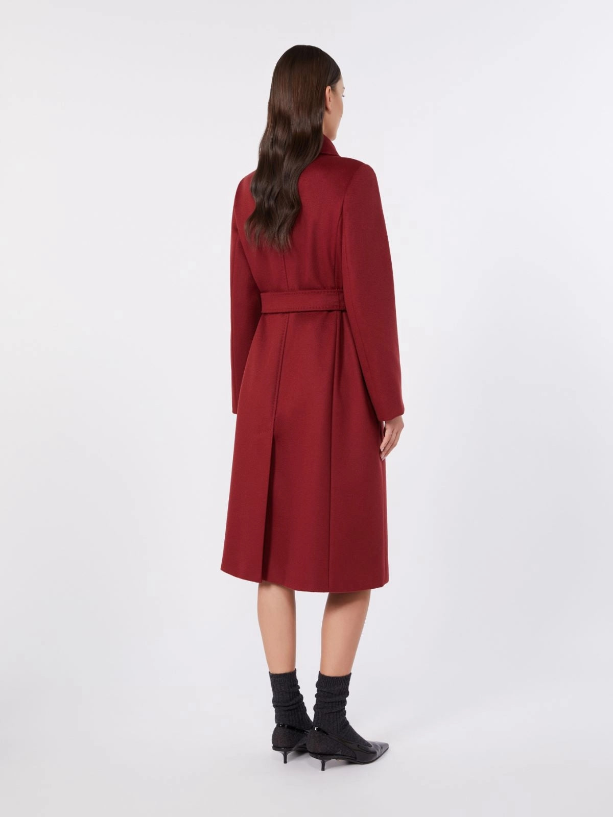 STUDIO<BR/>Cappotto doppiopetto in lana - Rubino BCOLLAG 018 MAX MARA 