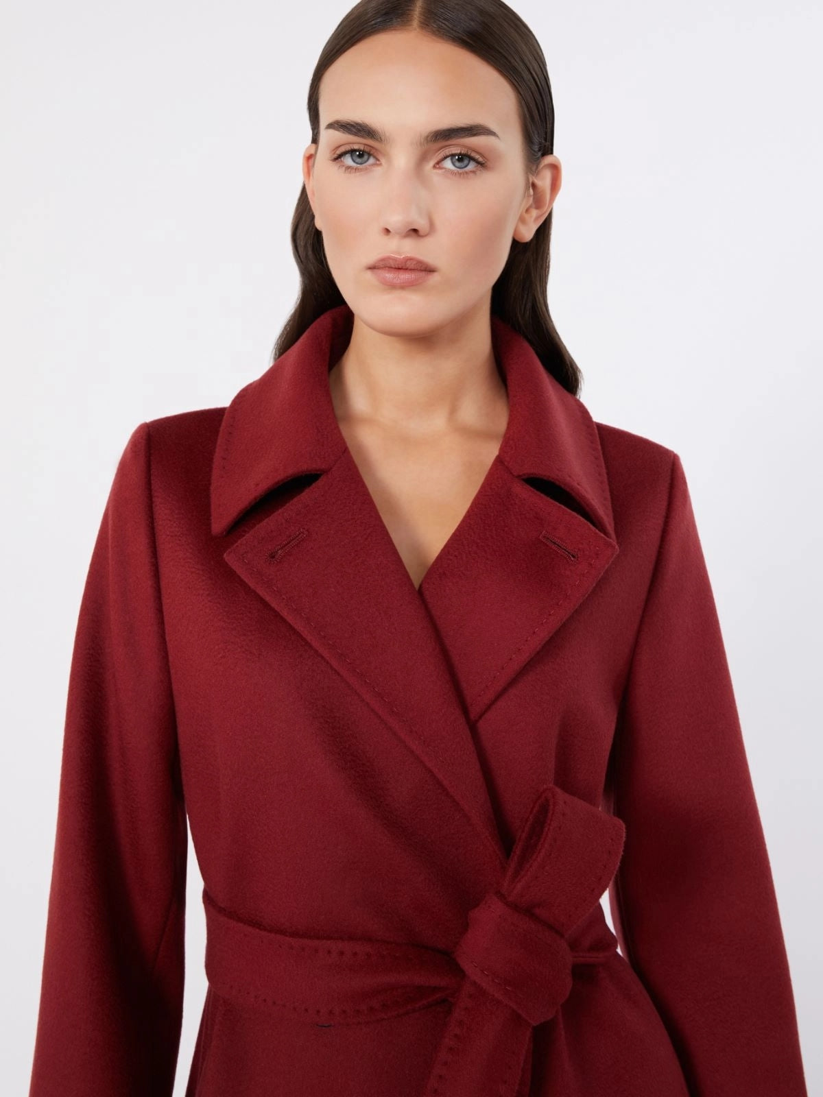 STUDIO<BR/>Cappotto doppiopetto in lana - Rubino BCOLLAG 018 MAX MARA 