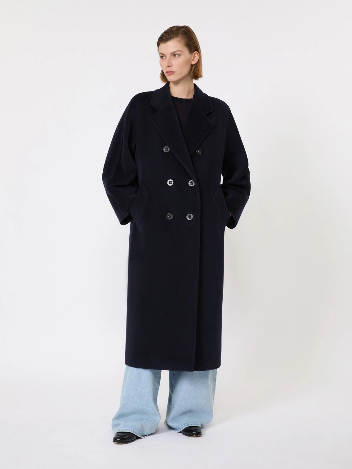 MAX MARA<BR/>101801 Icon Coat - Blu marino MADAME 005 MAX MARA 