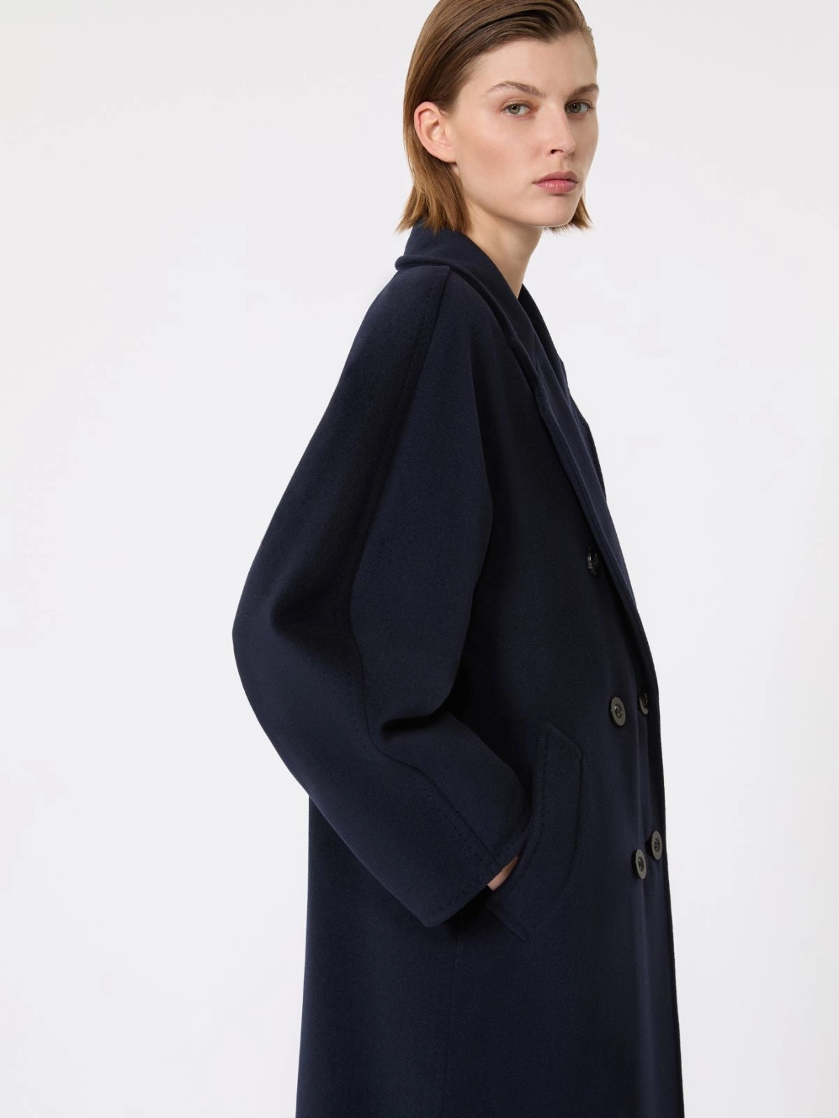 MAX MARA<BR/>101801 Icon Coat - Blu marino MADAME 005 MAX MARA 