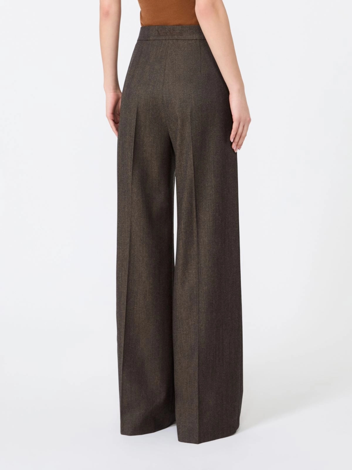 MAX MARA<BR/>Pantalone in lana effetto denim - Nero MXMCAMPO 057 MAX MARA 
