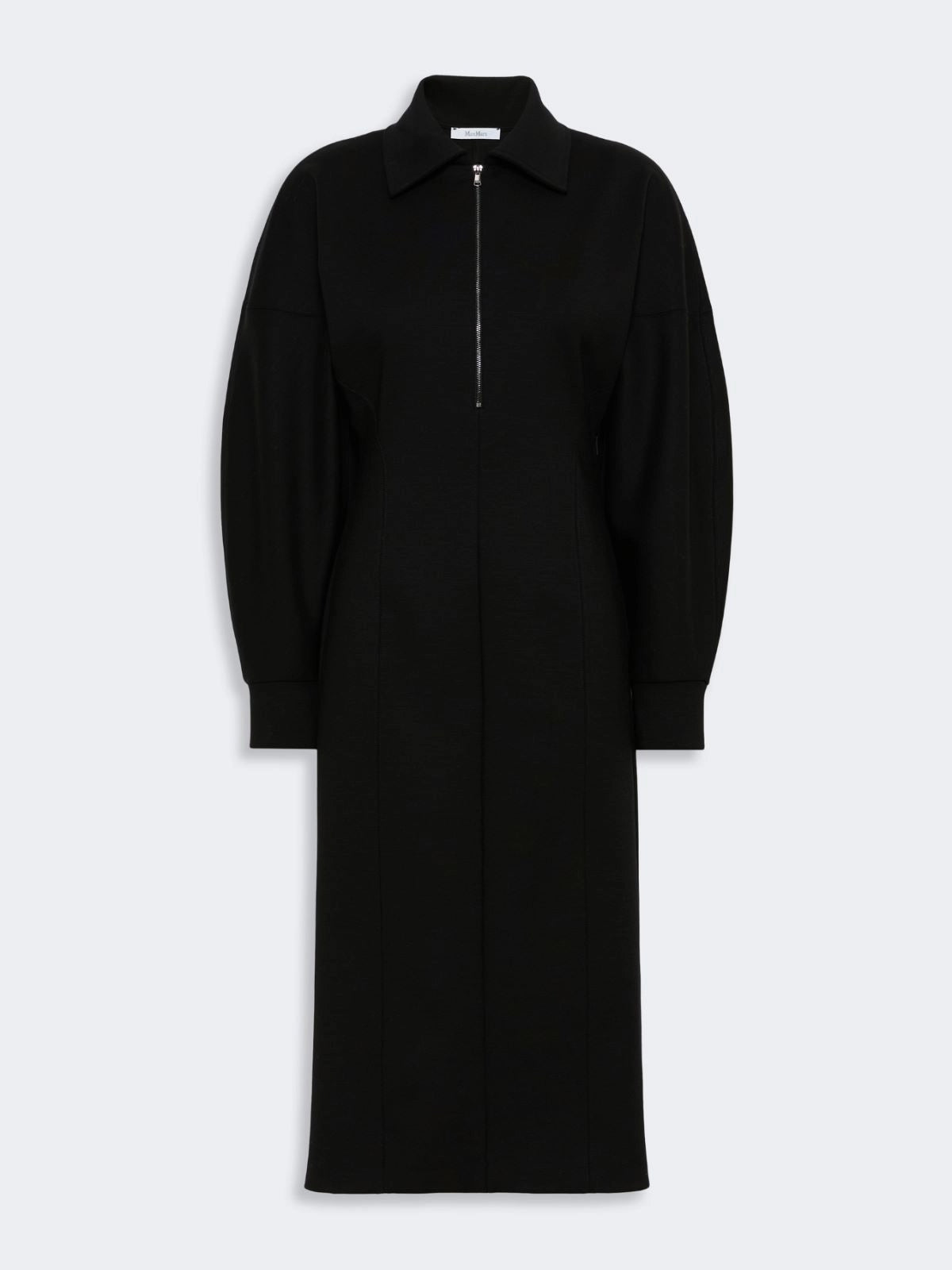 MAX MARA<BR/>Abito in jersey di lana e Lyocell - Nero MXMCAPO 004 MAX MARA 