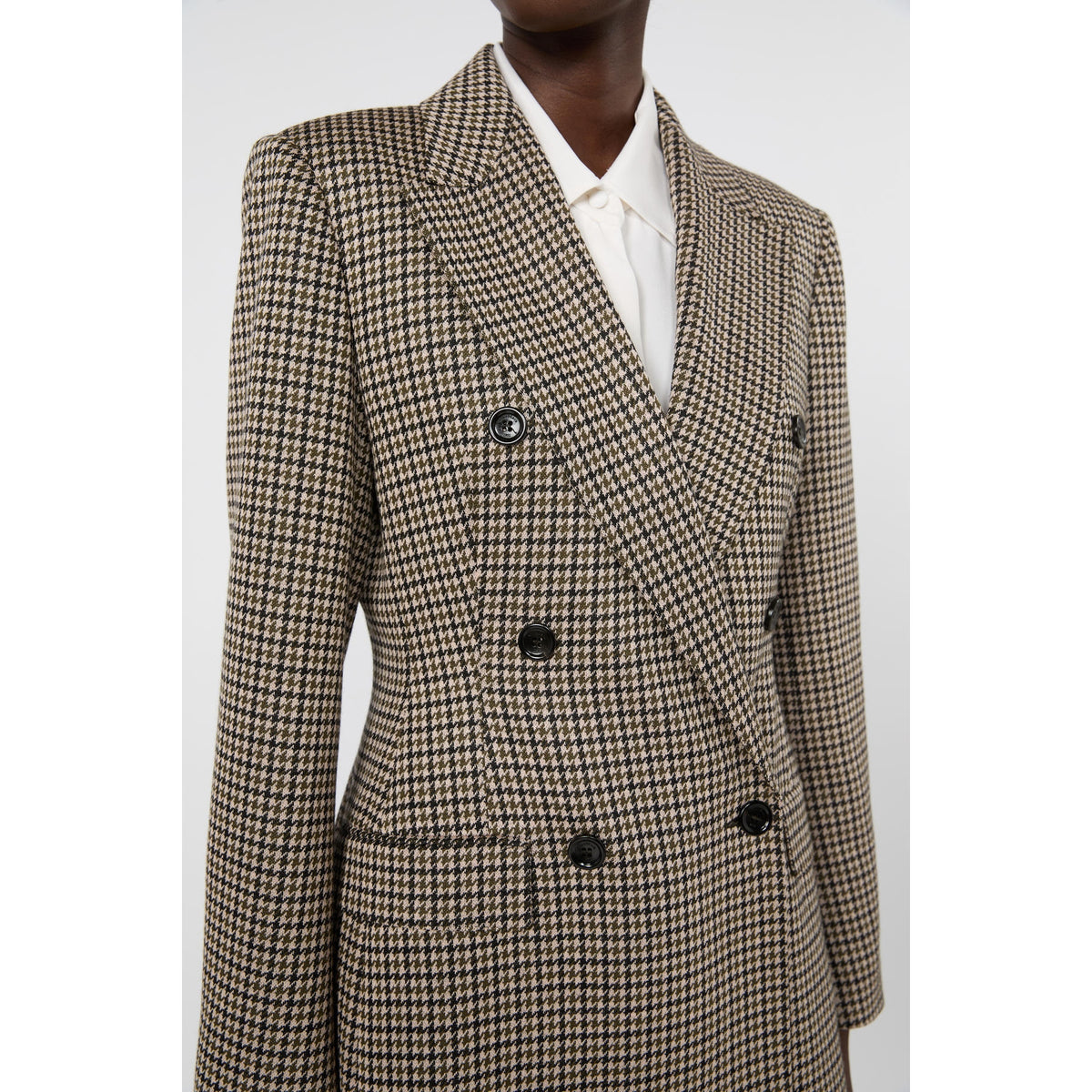 GIACCA IN JERSEY DI VISCOSA E LANA PIED DE POULE MXMECCELSO 001 MAX MARA 