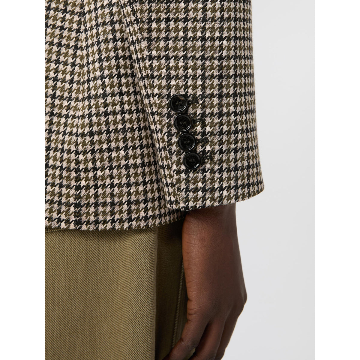 GIACCA IN JERSEY DI VISCOSA E LANA PIED DE POULE MXMECCELSO 001 MAX MARA 