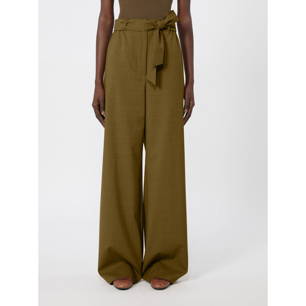 Pantalone in lana con cintura MXMEDITTO 015 MAX MARA 